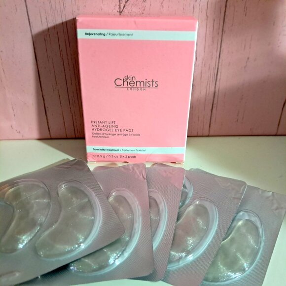 Skin Chemists Instant Lift Anti-aging Hydrogel Eye Pads NIB 2 Boxes - Picture 9 of 11